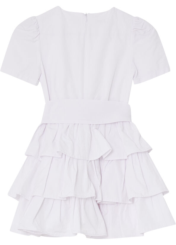 Vestito con volants e cintura