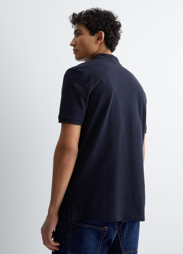 Polo maglia uomo blu