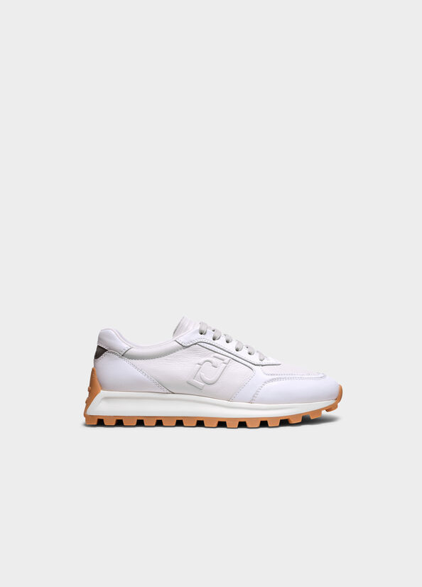 Sneakers bianche in pelle
