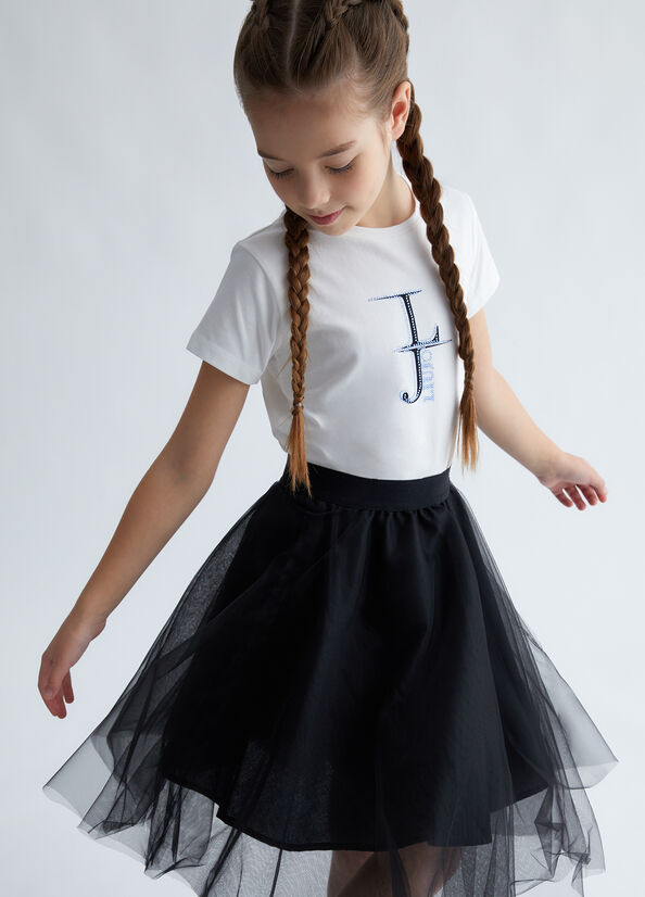 T-shirt LJ con strass