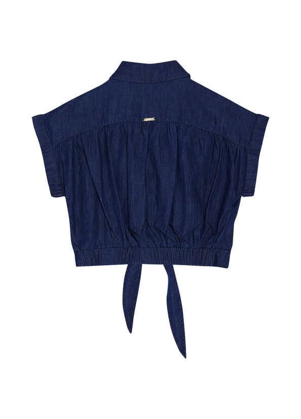 Camicia di jeans con nodo