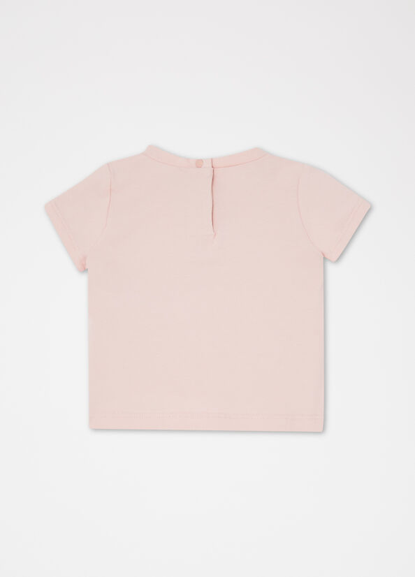 T-shirt in jersey con logo