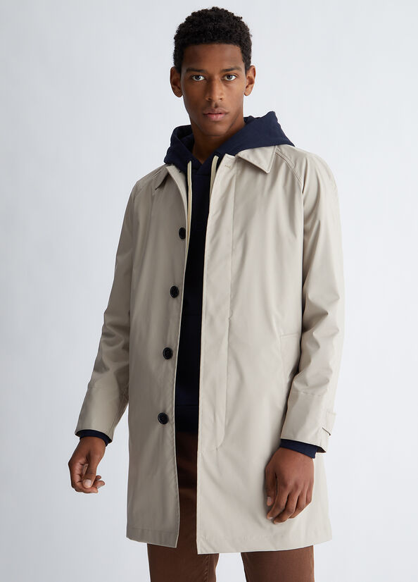 Trench uomo beige