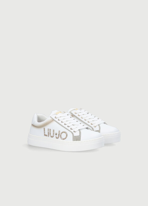Sneakers con maxi logo