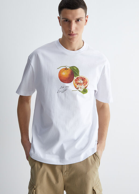 T-shirt uomo con arancia