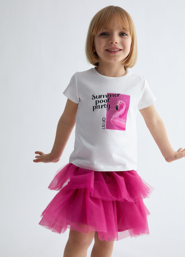T-shirt con stampa Summer