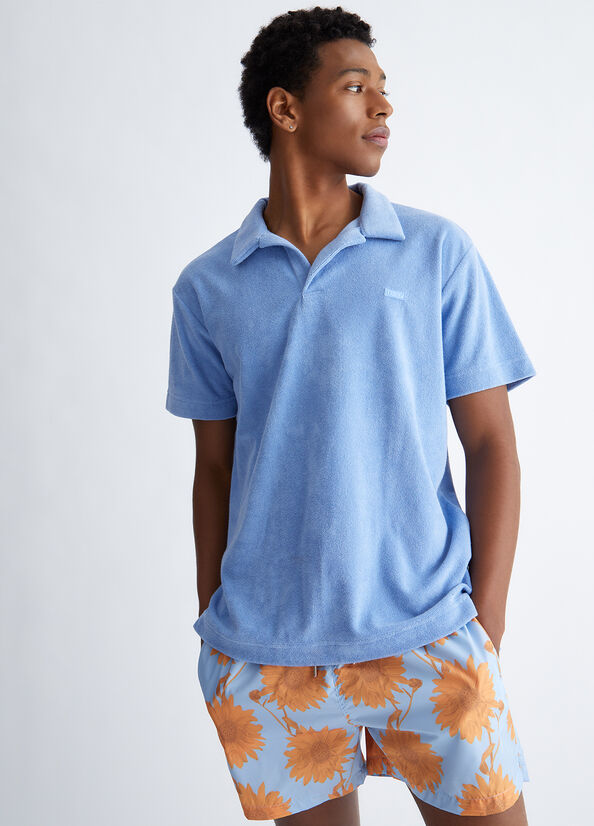 Polo uomo effetto spugna