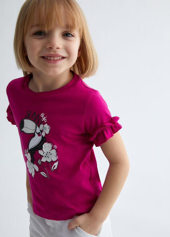 T-shirt con stampa Toucan