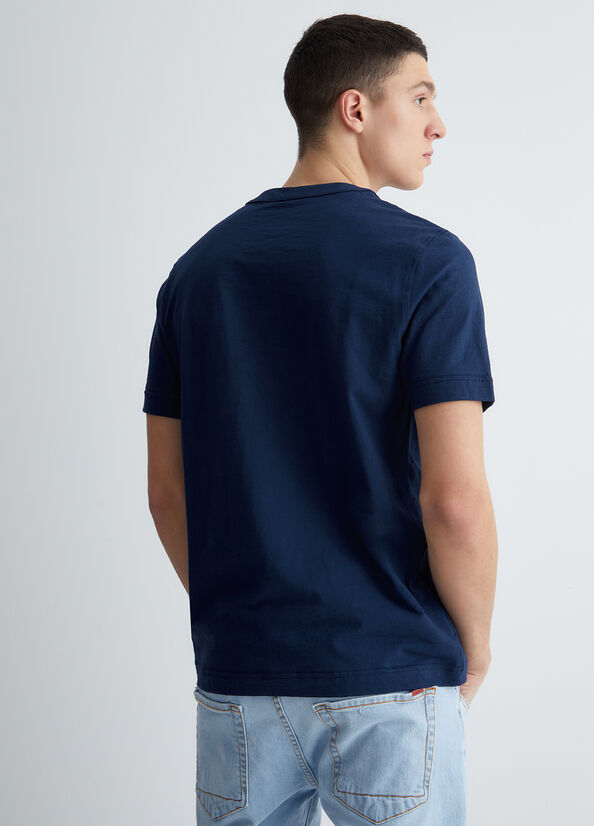 T-shirt serafino in cotone