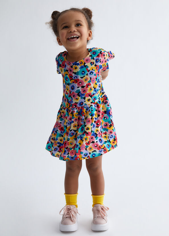 Vestito bambina ecosostenibile con stampa
