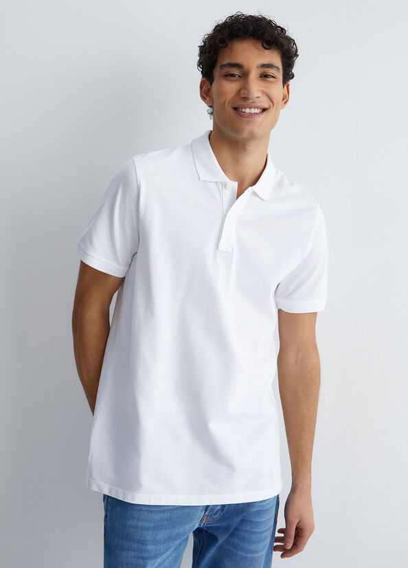 Polo maglia uomo bianca