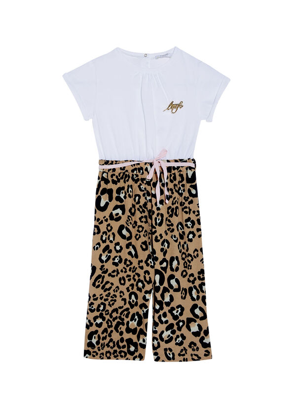 Tuta con stampa animalier
