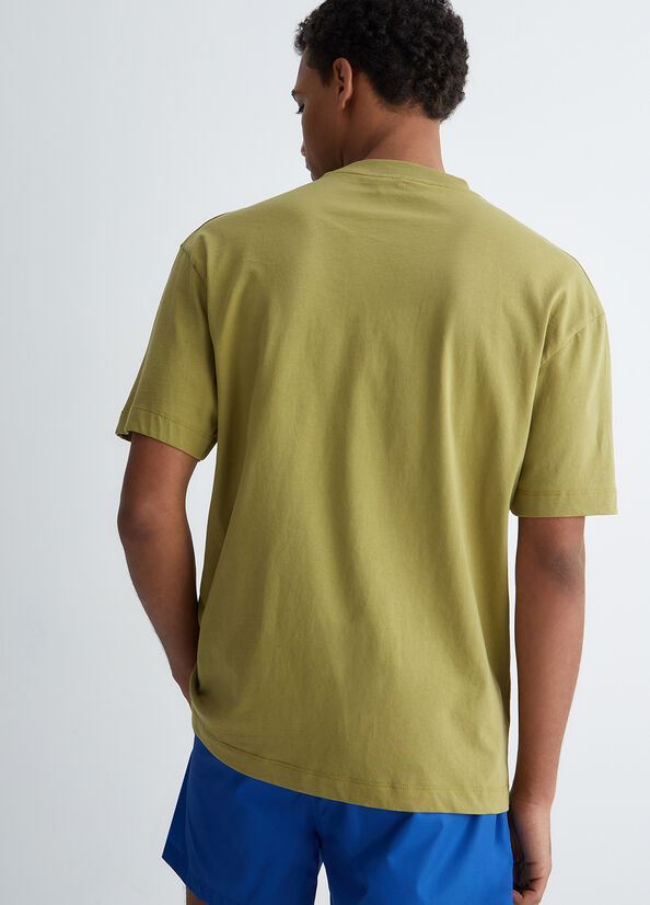 T-shirt con logo embossed