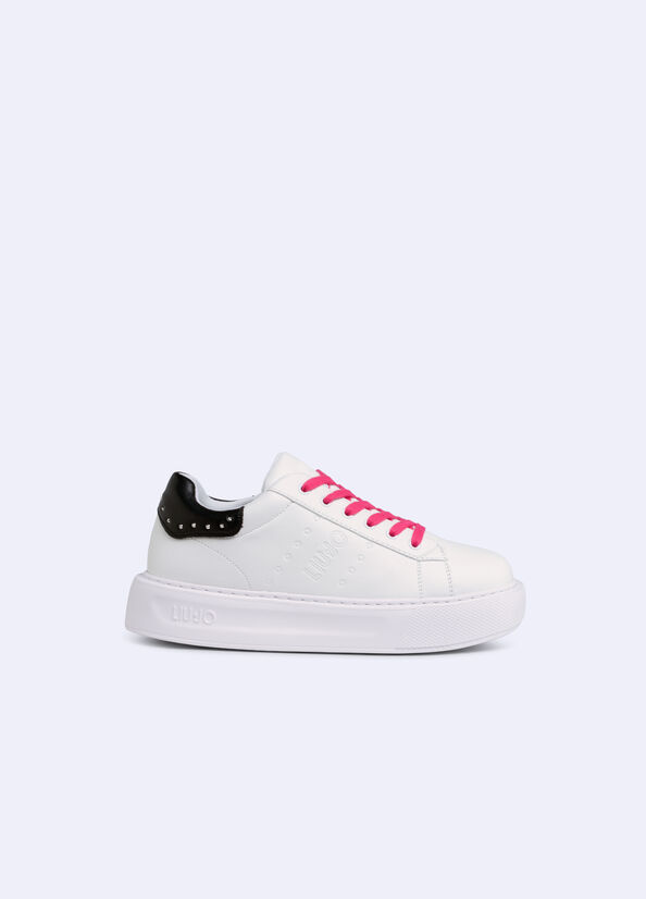 Sneakers platform con borchie