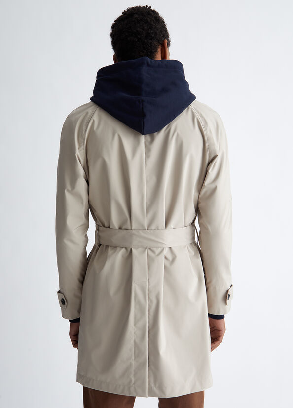 Trench uomo beige