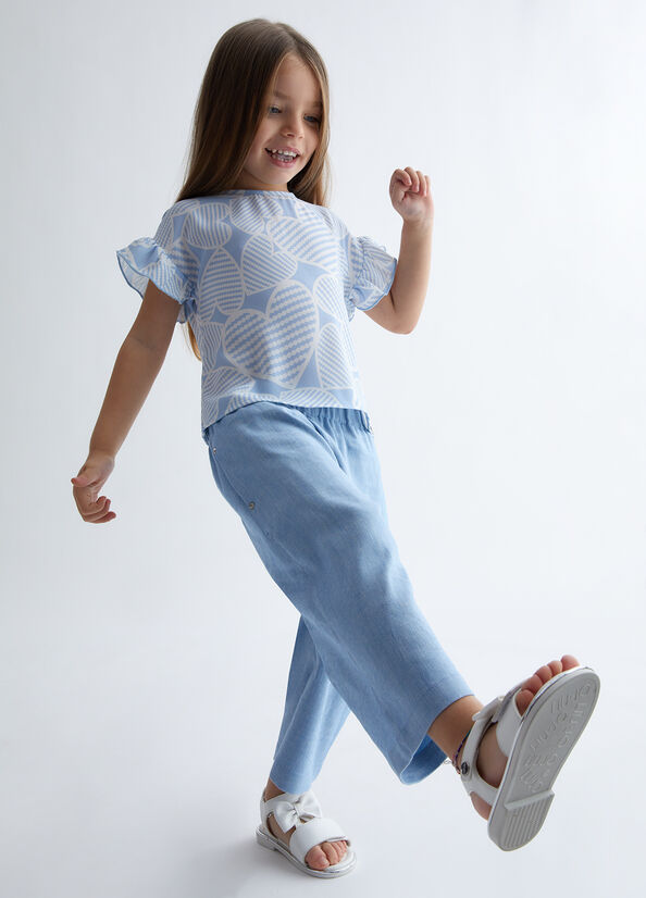 Pantaloni in misto lino
