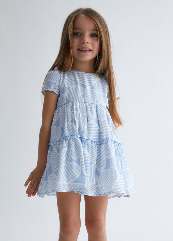 Vestito bambina ecosostenibile con cuori