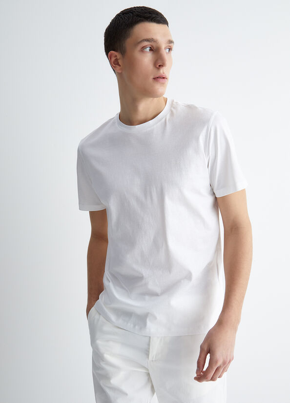 T-shirt uomo bianca con logo
