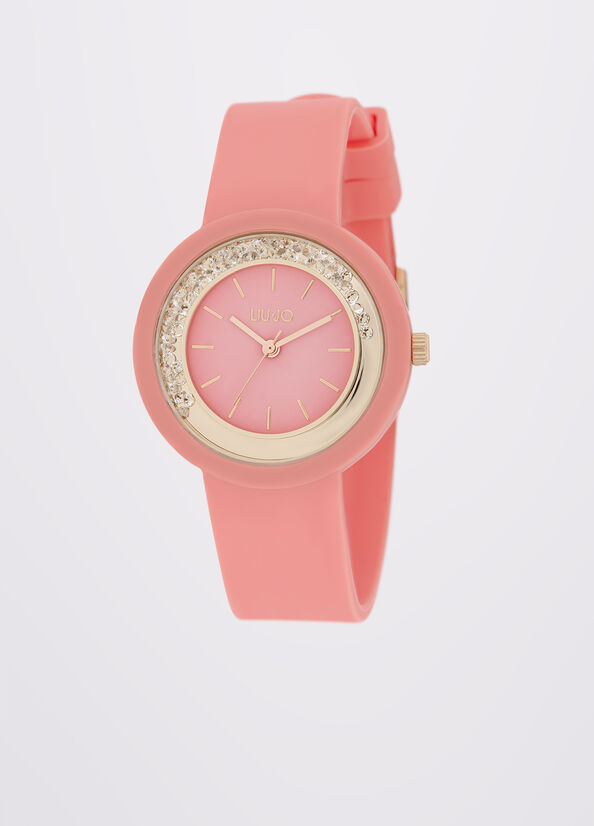 Orologio nero in silicone