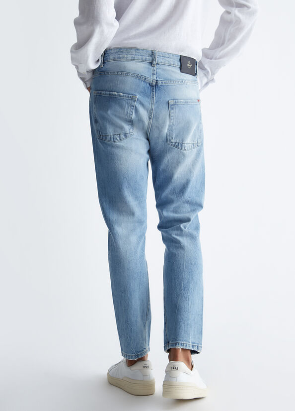 Jeans uomo effetto destroyed