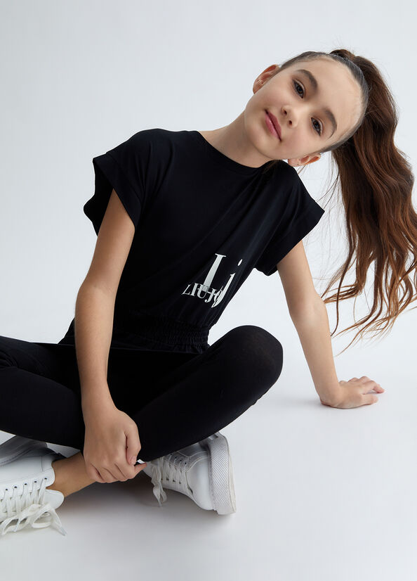 Vestito bambina con logo