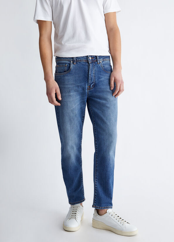 Jeans uomo regular cropped