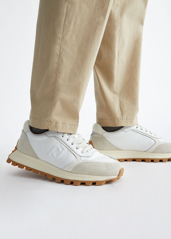 Sneakers in pelle e suede