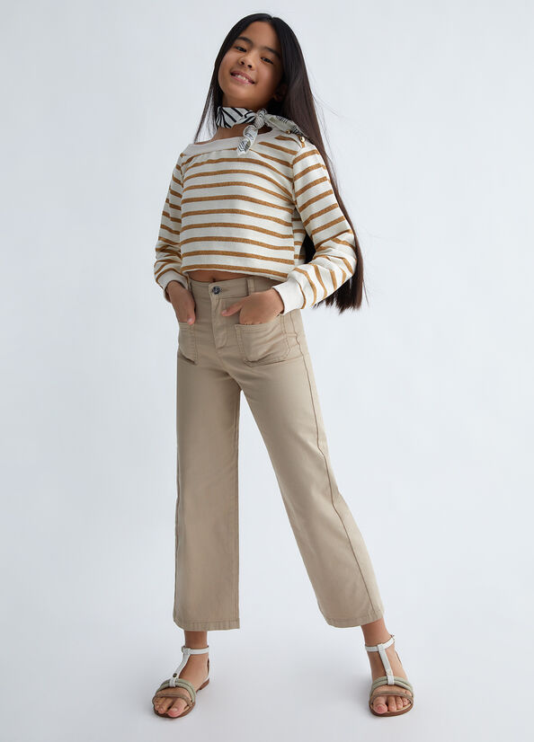 Pantaloni in gabardina