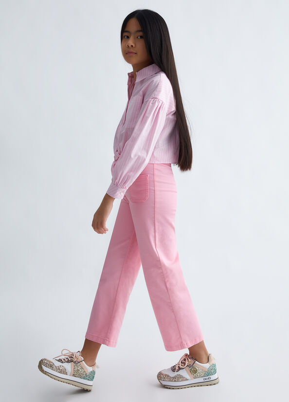 Pantaloni in gabardina