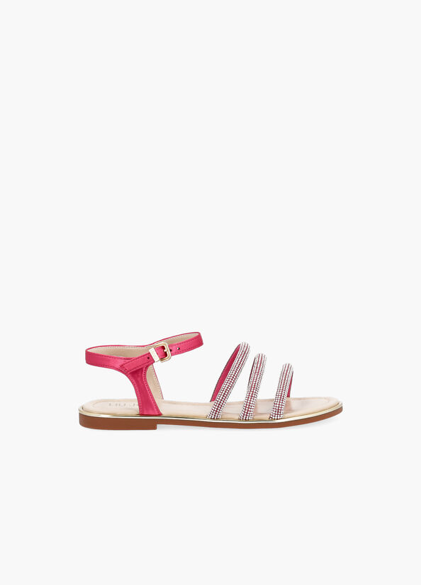 Sandali flat con strass