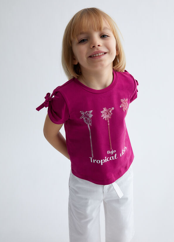 T-shirt con stampa Palms