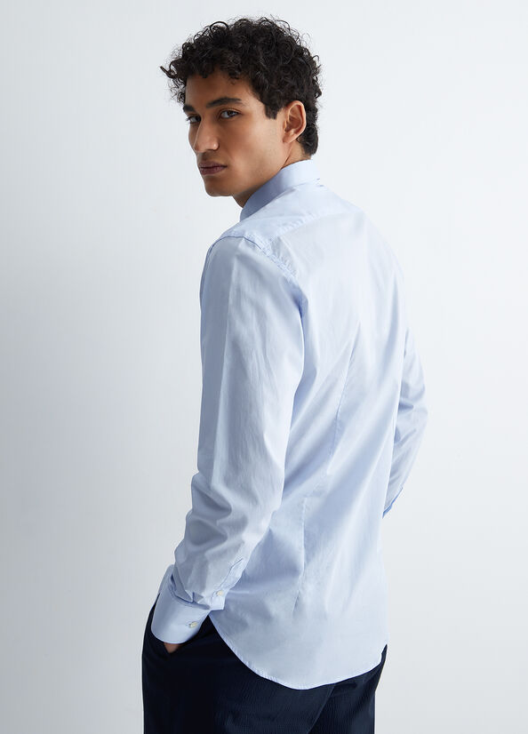 Camicia blu slim fit