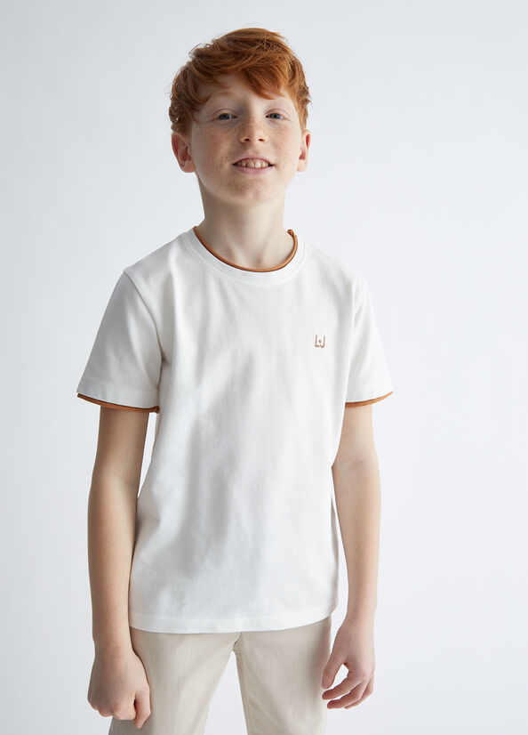 T-shirt in piquet di cotone