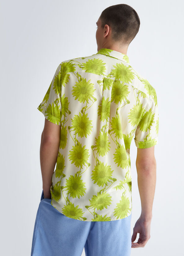 Camicia casual con girasoli