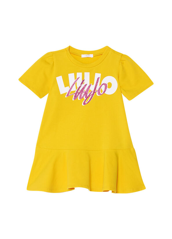 Vestito con logo glitter
