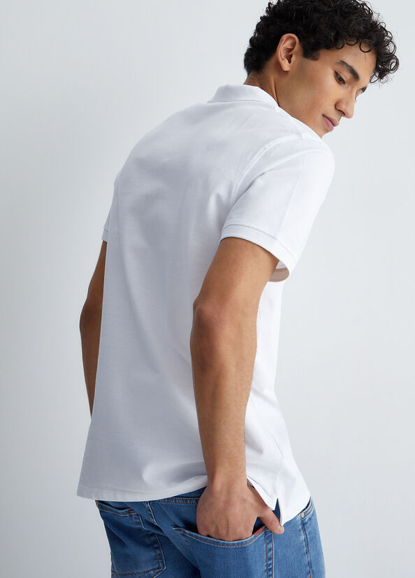 Polo maglia uomo bianca