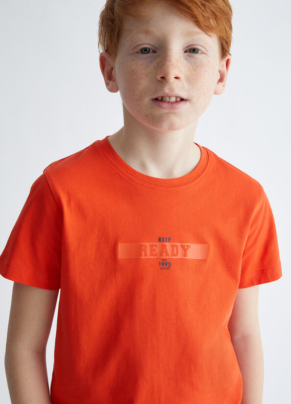 T-shirt con stampa Ready