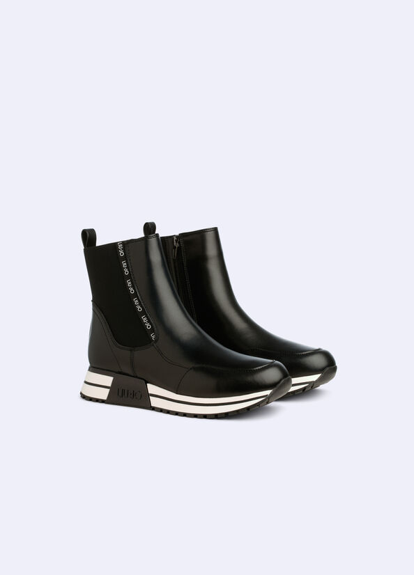 Sneakers boots con logo