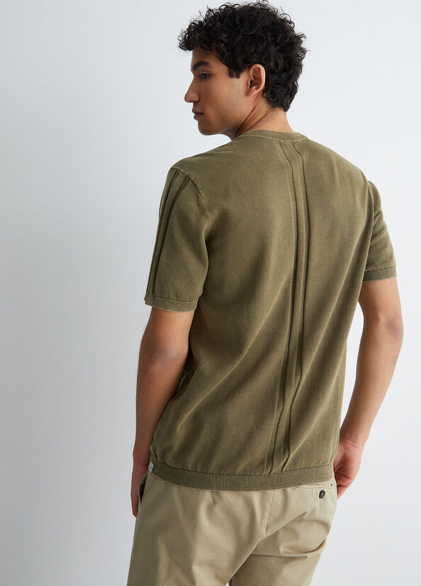 Maglia serafino maniche corte