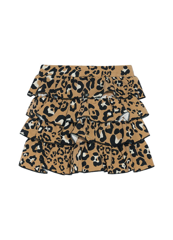 Minigonna con stampa animalier