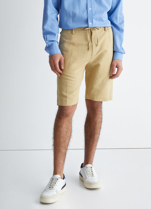 Bermuda uomo in lino