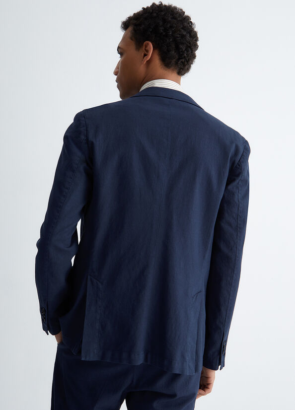 Giacca uomo in misto lino