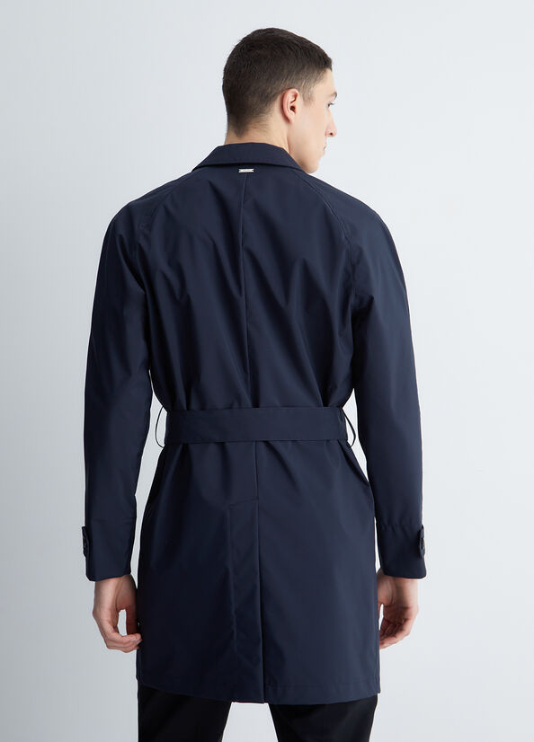 Trench uomo blu scuro