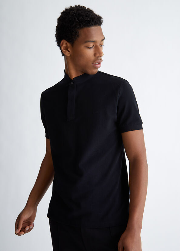 Polo maglia con colletto coreano