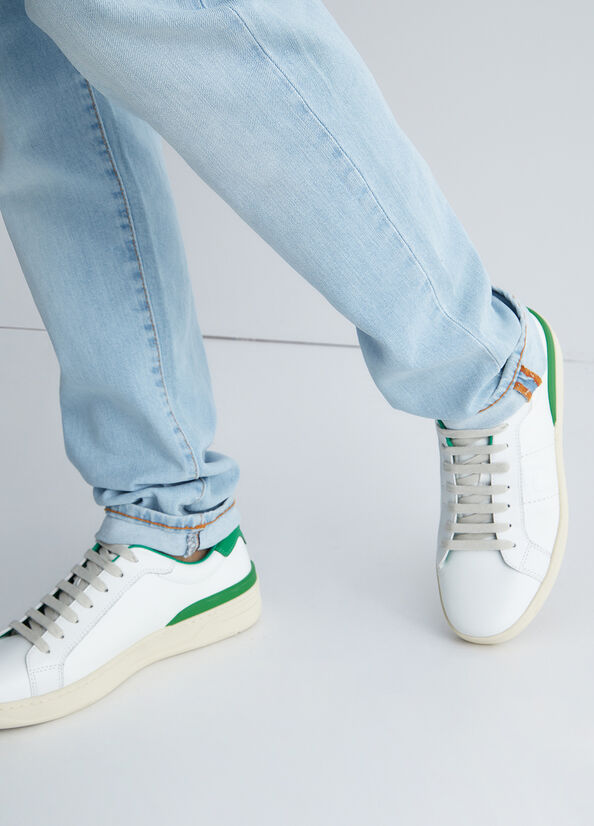 Sneakers in pelle e suede