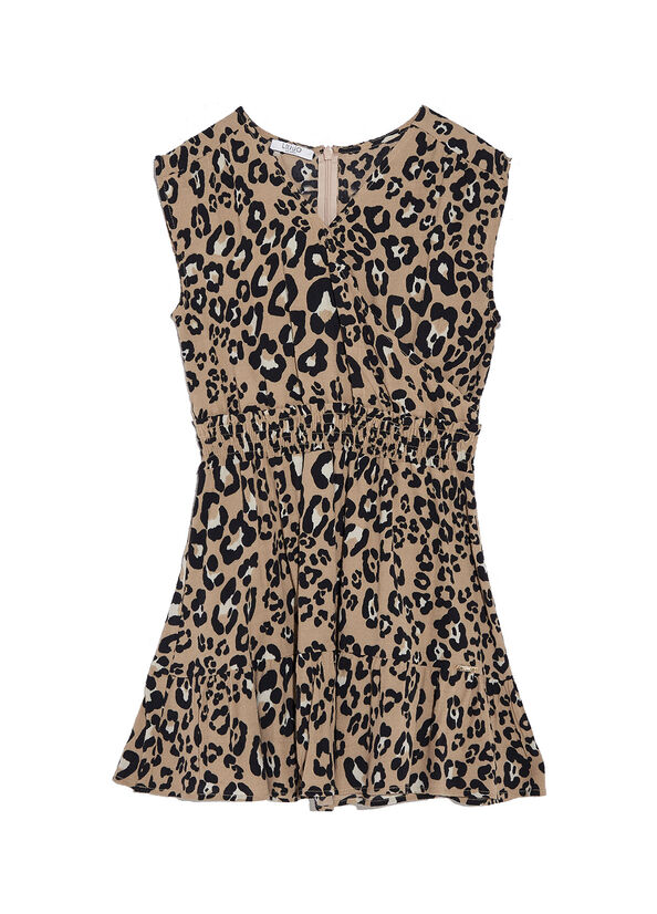 Vestito ecosostenibile con stampa animalier
