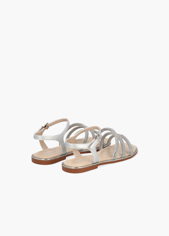 Sandali flat con strass