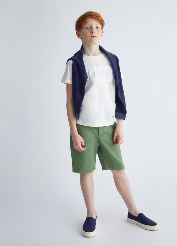 T-shirt bambina con logo