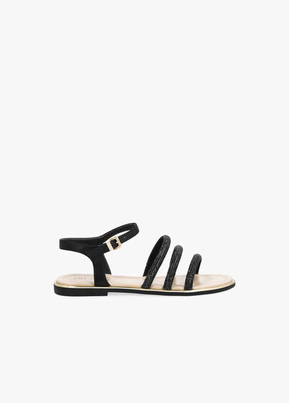Sandali flat con strass