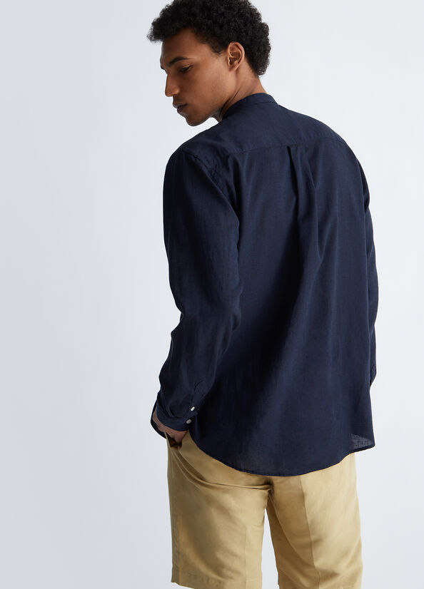 Camicia coreana in lino
